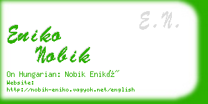 eniko nobik business card